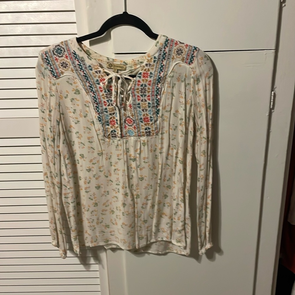 Long sleeve cotton top